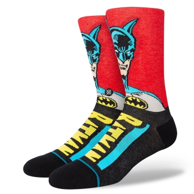 Stance Daily Sock Crew Batman Comic Infiknit red/black - 1 Pair