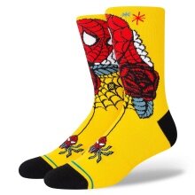 Stance Daily Sock Crew Spiderman Sidey SZN Infiknit yellow - 1 Pair