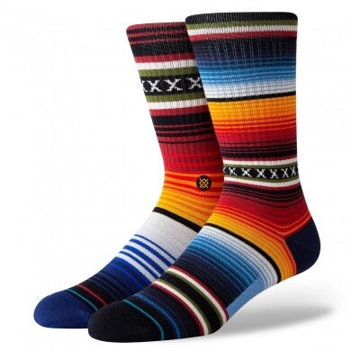 Stance Daily Sock Crew Curren Staple red/multicoloured - 1 Pair