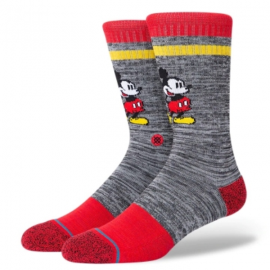 Stance Daily Sock Crew Vintage Disney 2020 Mickey Mouse grey/red - 1 Pair