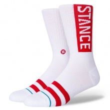 Stance Daily Sock Crew OG white/red - 1 Pair