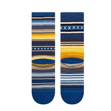 Stance Daily Sock Crew Curren Staple blue/yellow - 1 Pair