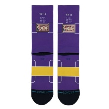 Stance Daily Sock Crew Shaq Retro Big Head purple/yellow/black - 1 Pair