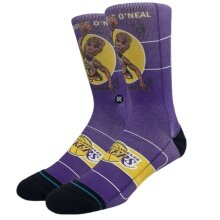 Stance Daily Sock Crew Shaq Retro Big Head purple/yellow/black - 1 Pair