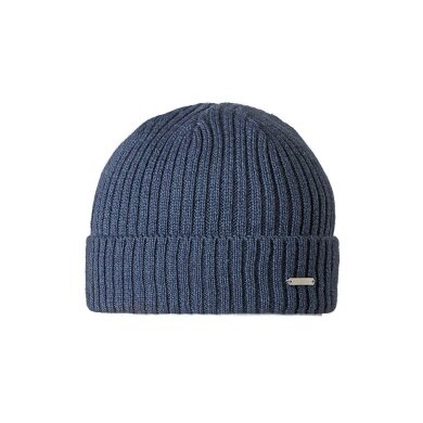 Stöhr Beanie Hat Haff blue melange Men 1 piece