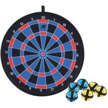 Sunflex Dartboard KLETT Deluxe including 6 Velcro balls for children aged 6 and above