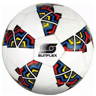 Sunflex Football Goal white/multicoloured (Size 5) - 1 Ball