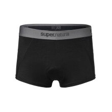 super natural Boxershort Bike Merino Unstoppable Padded (ergonomic seat pad) black Men