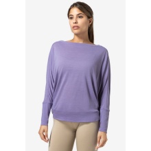 super natural Yoga Long Sleeve Shirt Kula Top (Merino Wool) Purple Women