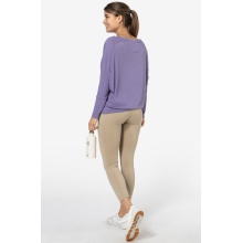 super natural Yoga Long Sleeve Shirt Kula Top (Merino Wool) Purple Women