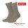 Sympatico Daily Business Crew Socks with Side Design (Business Knee-High Socks, made of cotton) sand brown - 2 pairs