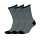 Sympatico Tennis Socks Crew (Cotton) grey - 3 Pairs