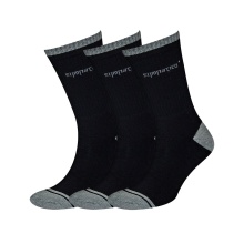 Sympatico Tennis Socks Crew (Cotton) black - 3 Pairs