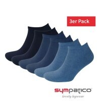 Sympatico Daily Sock Sneaker Basic Line (Cotton) blue - 3 pairs