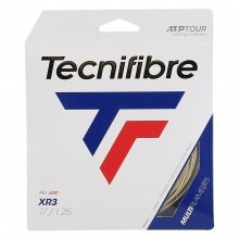 Stringing with tennis string Tecnifibre XR3 natural