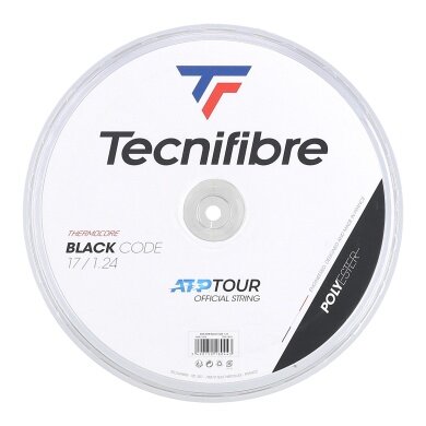 Tecnifibre Tennis String Black Code (Durability+Control) black 200m roll