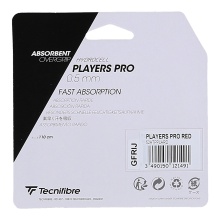 Tecnifibre Overgrip Players Pro 0.5mm (Sweat absorption) red pack of 3