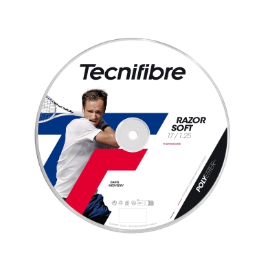 Tecnifibre Tennis String Razor Soft (Durability+Allround) carbon grey 200m roll