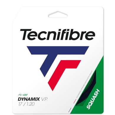 Tecnifibre Squash String Dynamix VP (Power/Comfort/Durability) black 12m Set