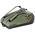 Tecnifibre Tennis Racket Bag Tour Endurance (Racket Bag, 2 Main Compartments) khaki green 12-piece