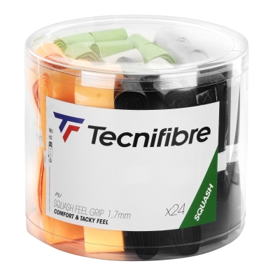 Tecnifibre Overgrip Feel Grip 1.7mm assorted - 24 blister box