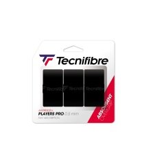 Tecnifibre Overgrip Players Pro 0.5mm (Sweat absorption) black 3 pack