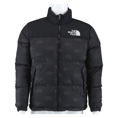 The North Face Junior Printed 1996 Retro Nuptse Winter Jacket Black Kids