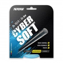 Topspin Tennis String Cyber Soft (Durability+Control) light blue 12m Set