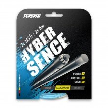 Topspin Tennis String Hyber Sence (Feel+Control) blue/natural 12m Set