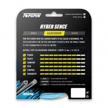 Stringing with Topspin Hyber Sence blue/natural