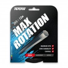 Stringing with tennis string Topspin Max Rotation (Durability+Spin) black