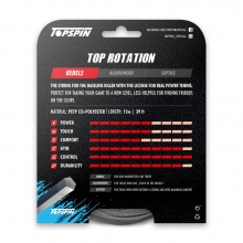 Topspin Tennis String Top Rotation (Durability+Spin) grey 12m Set