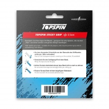 Topspin Overgrip Sticky Grip (Grip) 0.5mm black 3-pack