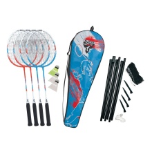 Talbot Torro Shuttlecock Set 4-Fighter NEW (4xRackets, 3xBalls, Net+Posts, Case) - 1 Set