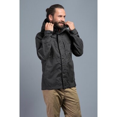 Tatonka Transition Jacket Jesper Hooded in Dark Grey Men