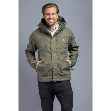 Tatonka Transition Jacket Jesper Hooded in Olive Green Men