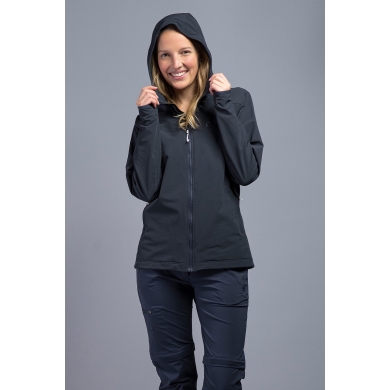 Tatonka Softshell Jacket Cesi Hooded (windproof, breathable) dark blue Women