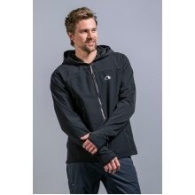 Tatonka Softshell Jacket Cesi Hooded (windproof, breathable) black Men