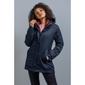 Tatonka All-Season Short Coat Naika 3in1 Coat (waterproof and windproof, removable inner coat) grey-blue Women