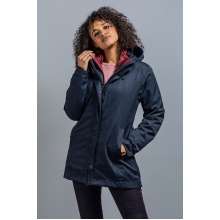 Tatonka All-Season Short Coat Naika 3in1 Coat (waterproof and windproof, removable inner coat) grey-blue Women