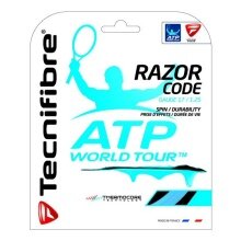 Stringing with Tecnifibre Tecnifibre Tennis String Razor Code blue