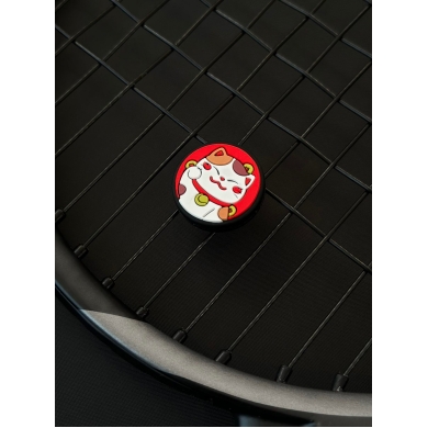 Tennis Balance Vibration Dampener Maneki-Neko red - 1 piece