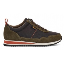 Teva Sneaker Highside Low Leather/Mesh water-repellent olive Men