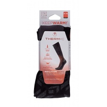 Therm-Ic Hiking Sock Calf Winter Insulation (cosy warm fleece socks) Snowflake black/grey - 1 Pair