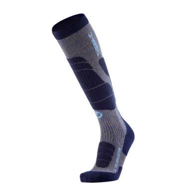 Therm-Ic Ski Sock Calf Ski Merion Reflector (Sock with Heat Reflection) blue/gold - 1 Pair