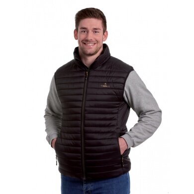 Therm-Ic Quilted Heated Vest (with 5 Heating Zones) Black Men