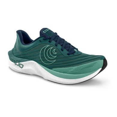 Topo Running Shoes Cyclone 2 (Lightweight, Wider Toe Box) Blue-Green Ladies