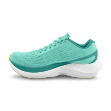 Topo Running Shoes Specter (Cushioning) aqua blue/lime Ladies