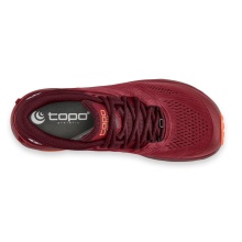 Topo Trail Running Shoes Ultraventure 2 (Cushioning, Long Distance) Dark Red/Orange Ladies