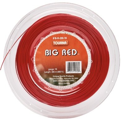 Tourna Tennis String Big Red (Durability) red 220m roll